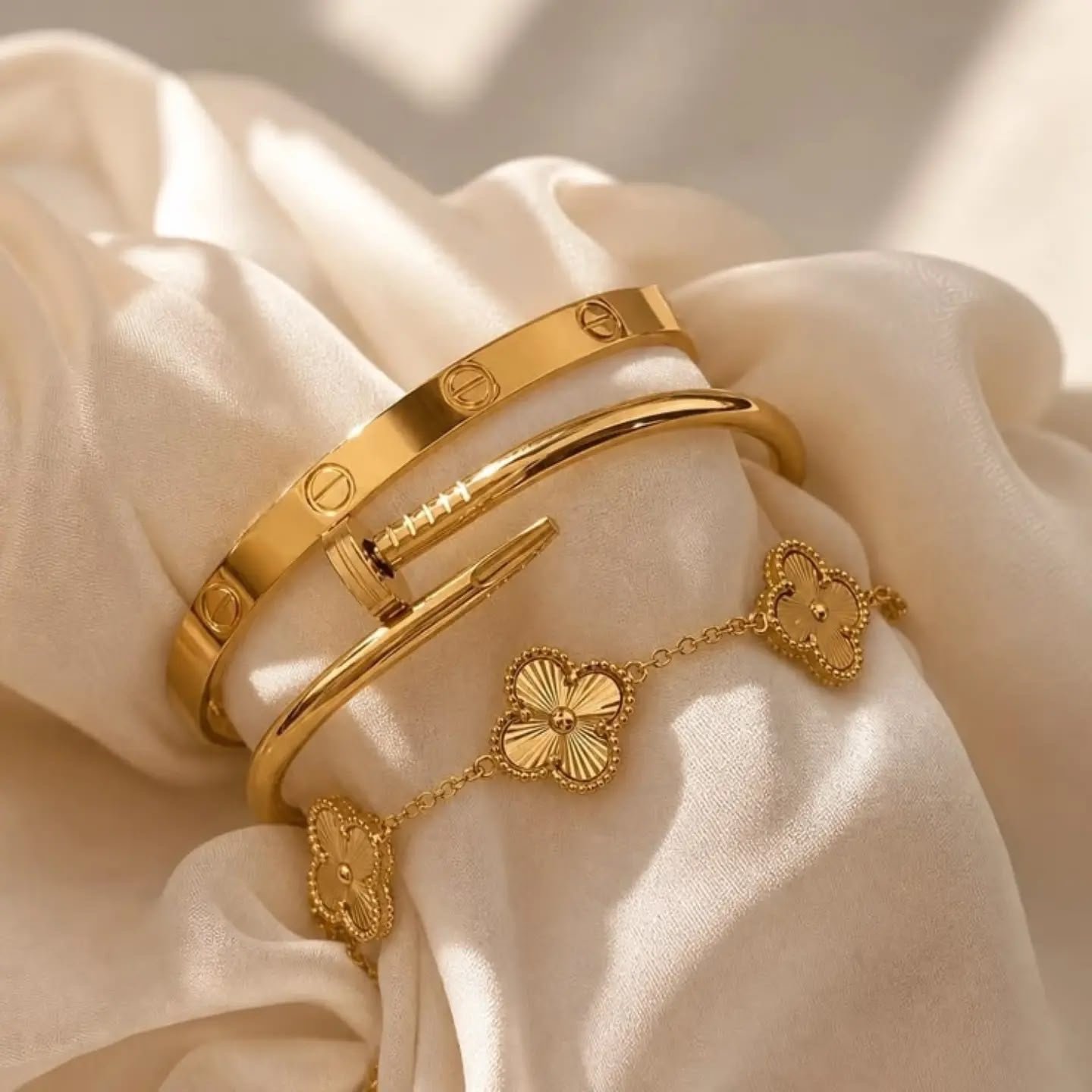 Bracelet’s Gold-Plated 3-Piece Jewelry Set for Women (Copy)